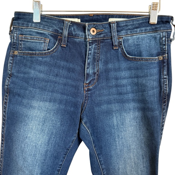 Anthropologie Pilcro & The Letterpress Mid Rise Skinny Jeans Size 29 Blue Denim - Picture 2 of 15